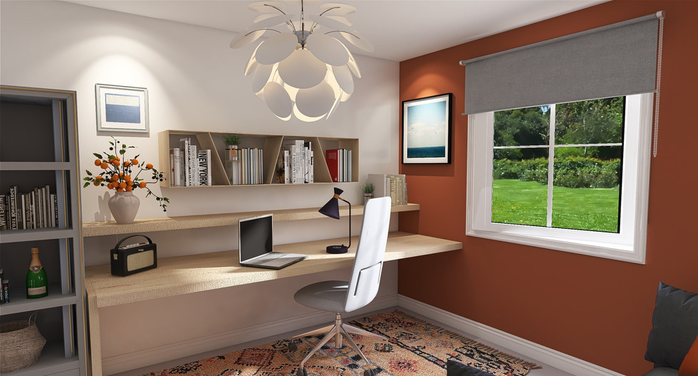 Office and guest room