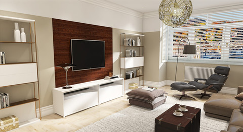 Living room makeover, Neutral paint