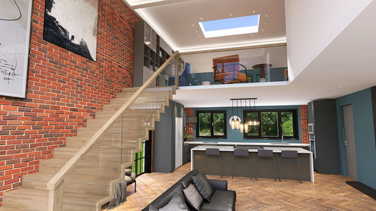 mezzanine at double height