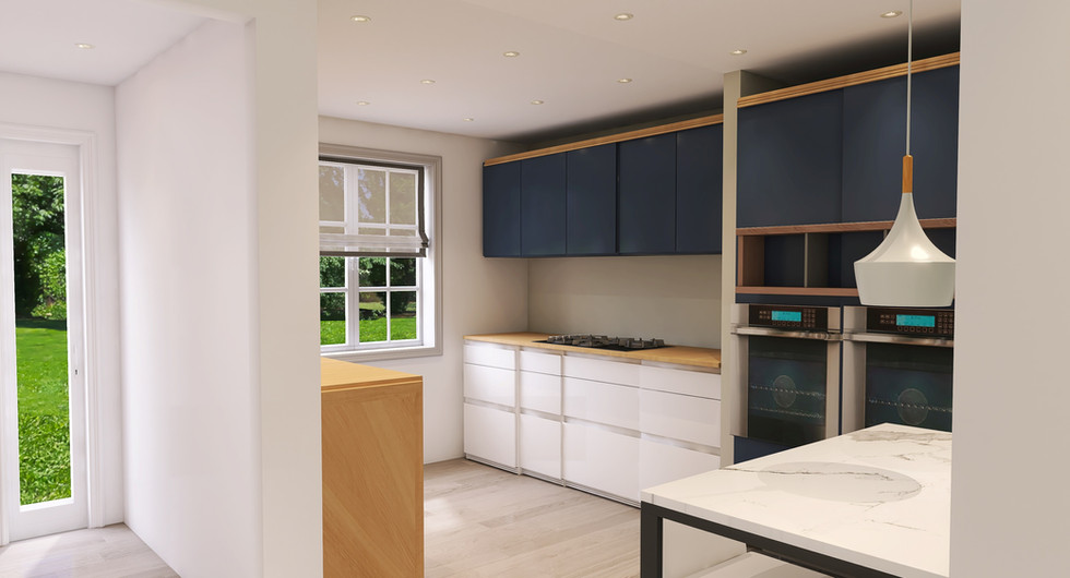 Well designed modern kitchen