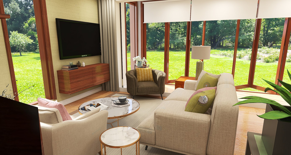 Little Greene Slaked Lime living room