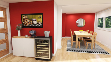 Dining area with wine cooler .jpeg