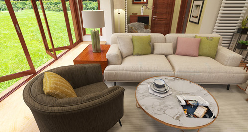 Decor scheme in pastels and neutrals