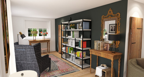 black chair and bookcase.jpeg
