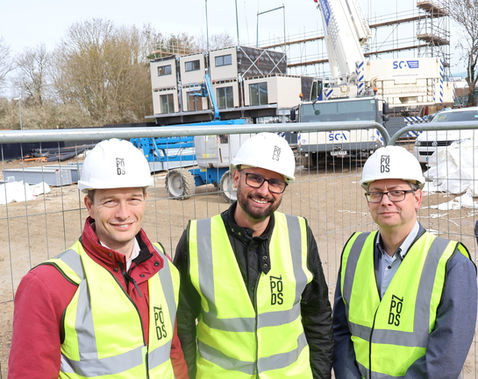Lift off for Ashford's modular accommodation scheme for homeless people