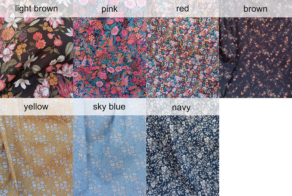 Thumbnail: Navy / SNAPDRAGON / sleeveless tiered dress / floral lawn cotton / handmade by Kadrika