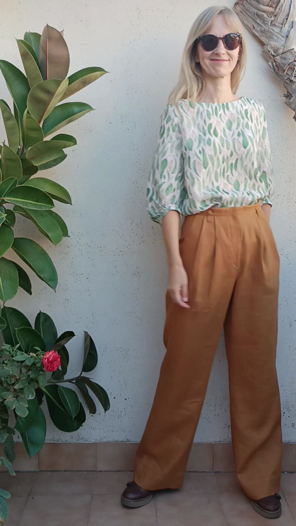 Thumbnail: Honey / GIRASOL / high waisted wide pants / heavy linen / handmade by Kadrika