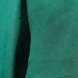 Medium weight linen fabric, emerald