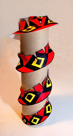 The snake on the pole