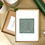 Thumbnail: Waves green, 15x15 cm