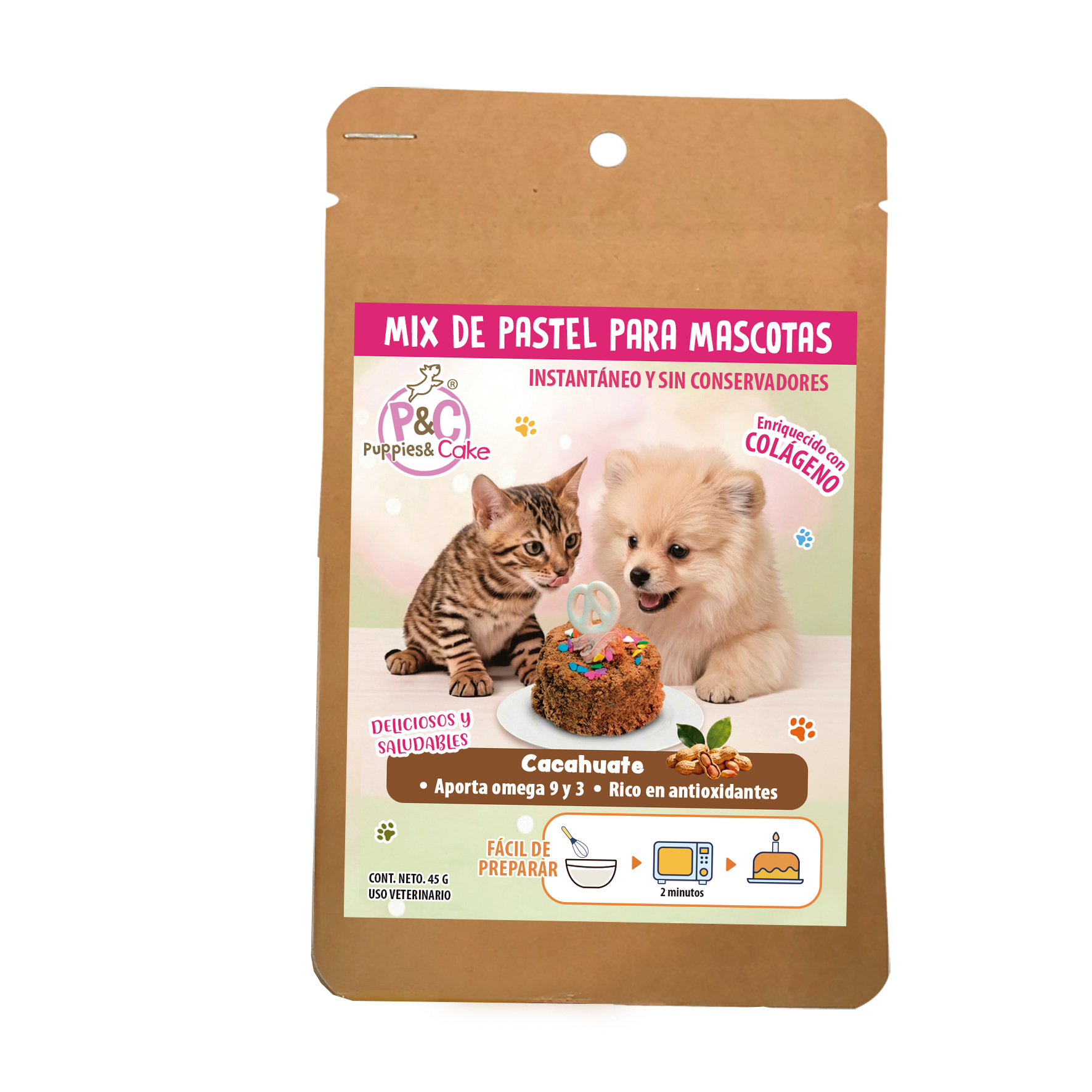 Puppies & Cake Cacahuate
