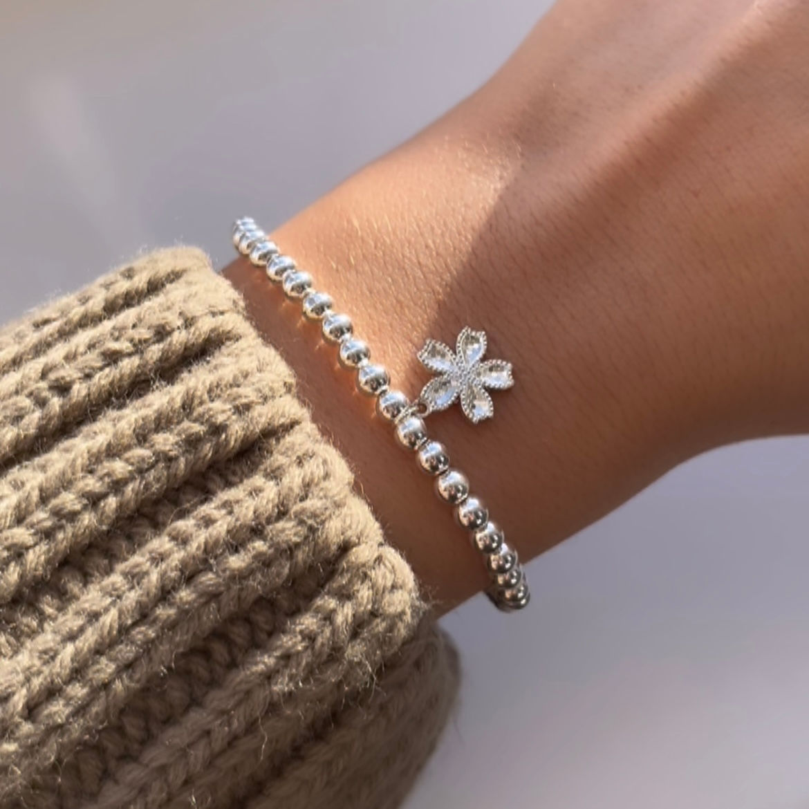 Flower | Sterling Silver Bracelet