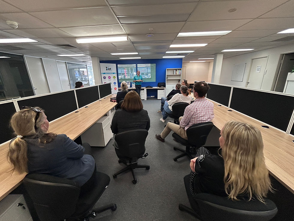 Educators learning about Capricorn Business Hub