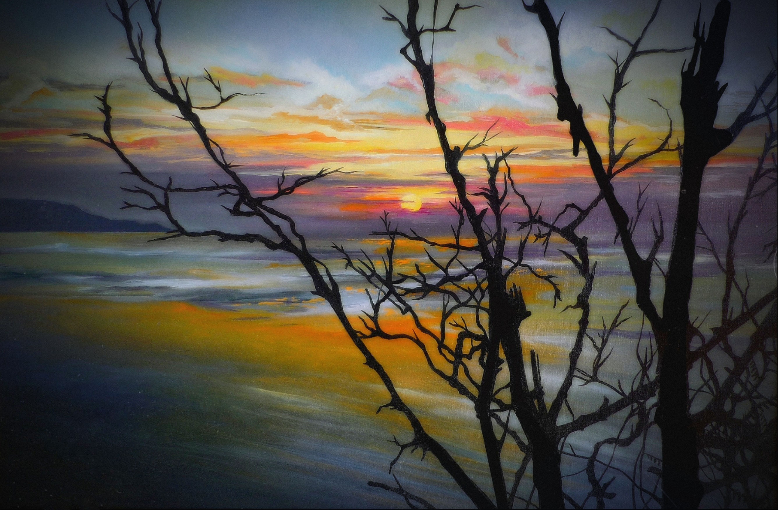 SUNSETS IN THE SOUTH (TRAMONTI A SUD) - Olio su tela 40x60 - €6.800