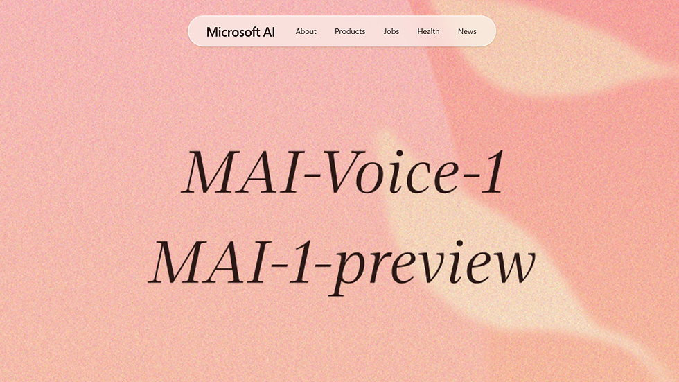 Le 28 août 2025, Microsoft a annoncé le lancement de MAI-1-preview, son premier modèle linguistique développé entièrement en interne.
