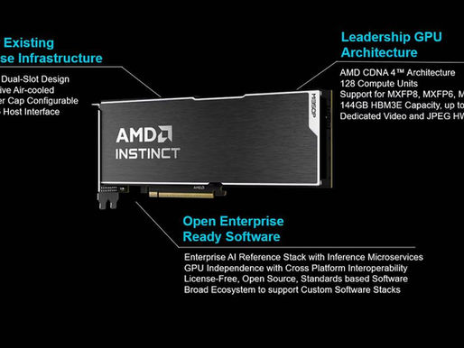 AMD vient de présenter l’Instinct MI350P, une nouvelle carte accélératrice destinée aux infrastructures d’intelligence artificielle et aux centres de données.