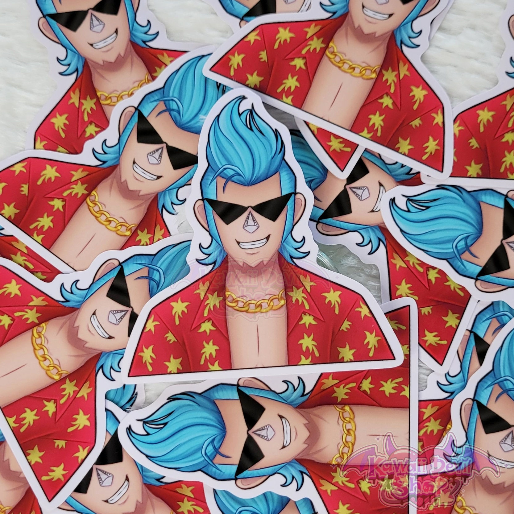 OP Franky 3 Inch Vinyl Sticker