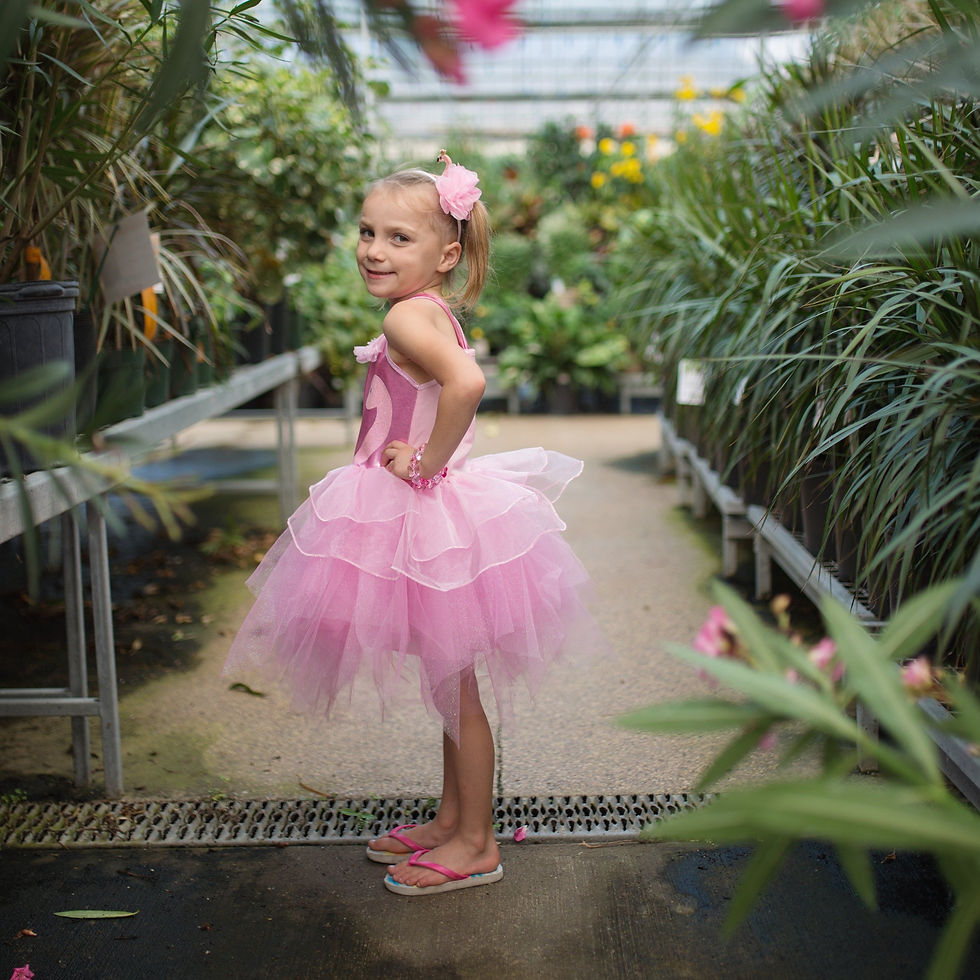Thumbnail: Fancy Flamingo dress with headband
