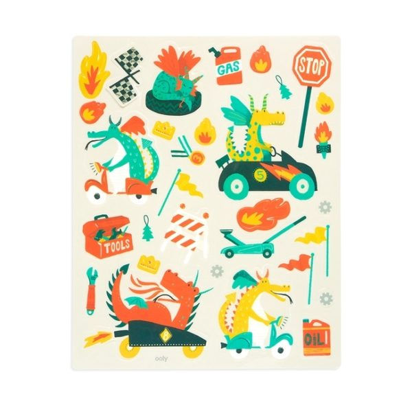 Thumbnail: Play Again! Reusable Sticker Scenes – Dragon Racetrack