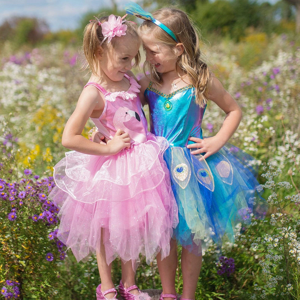 Thumbnail: Fancy Flamingo dress with headband
