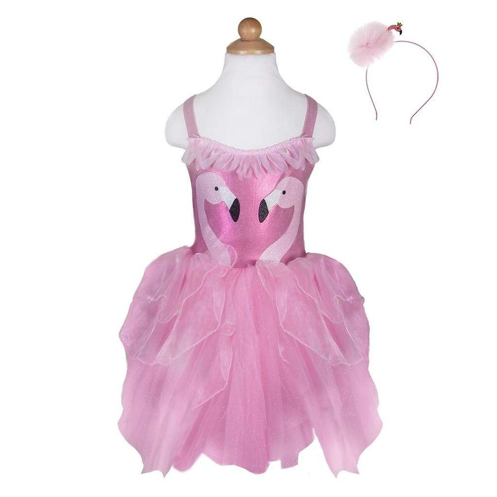 Thumbnail: Fancy Flamingo dress with headband
