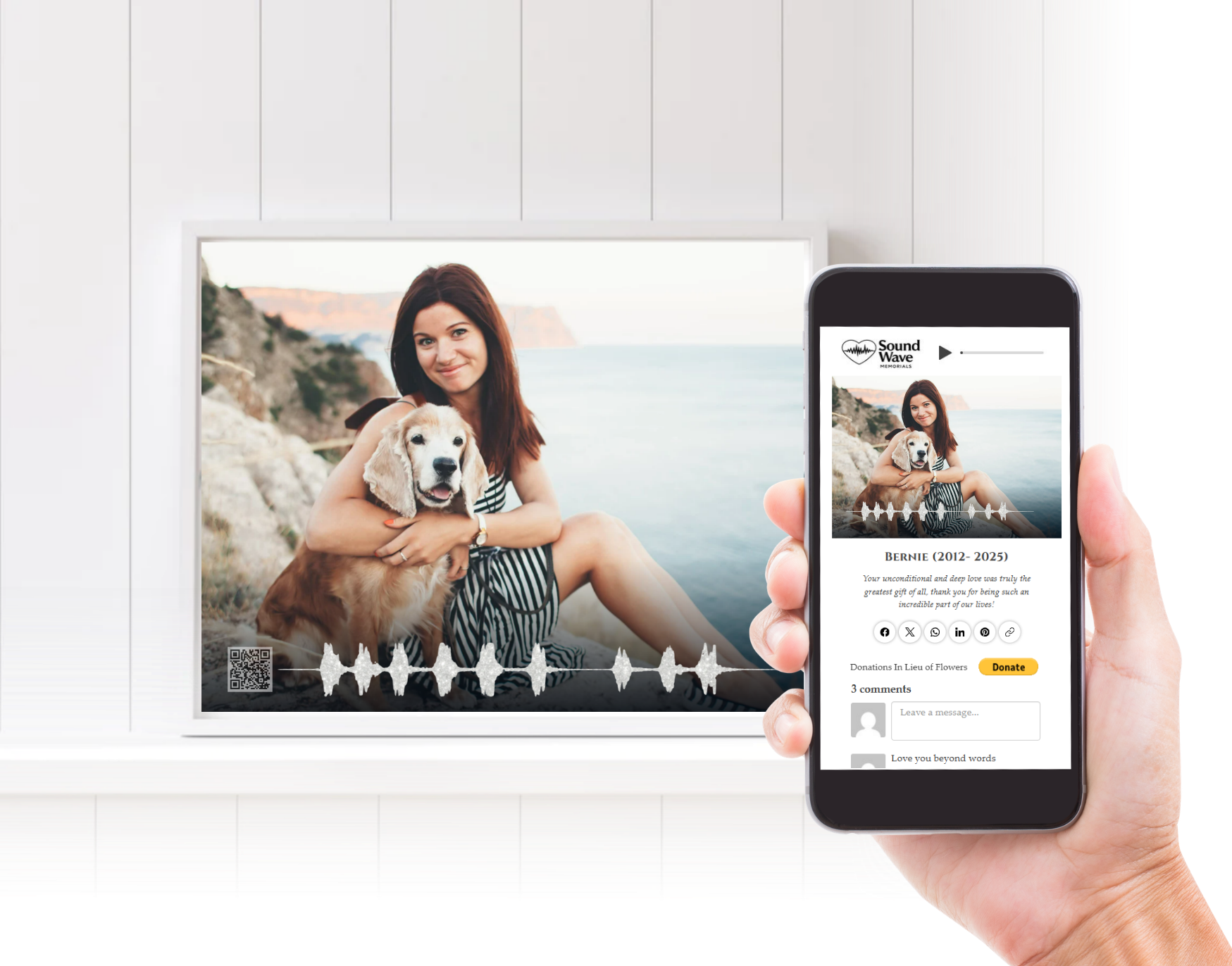 Classic Pet Memorial Frame & Website