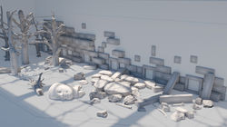 Orientarium - wizualizacja wybiegu makaków czubatych