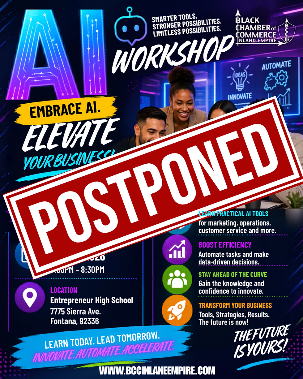 BCCIE - AI Workshop POSTPONED