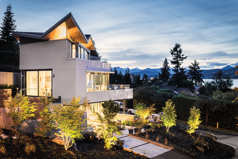 Luxury home overlooking Vancouver harbor as the sunsets - Bujou Creative
