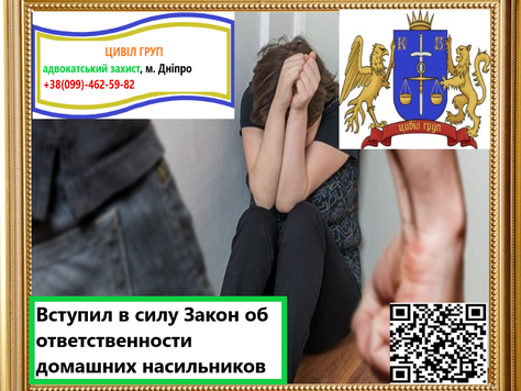 Вступил в силу Закон об ответственности домашних насильников
