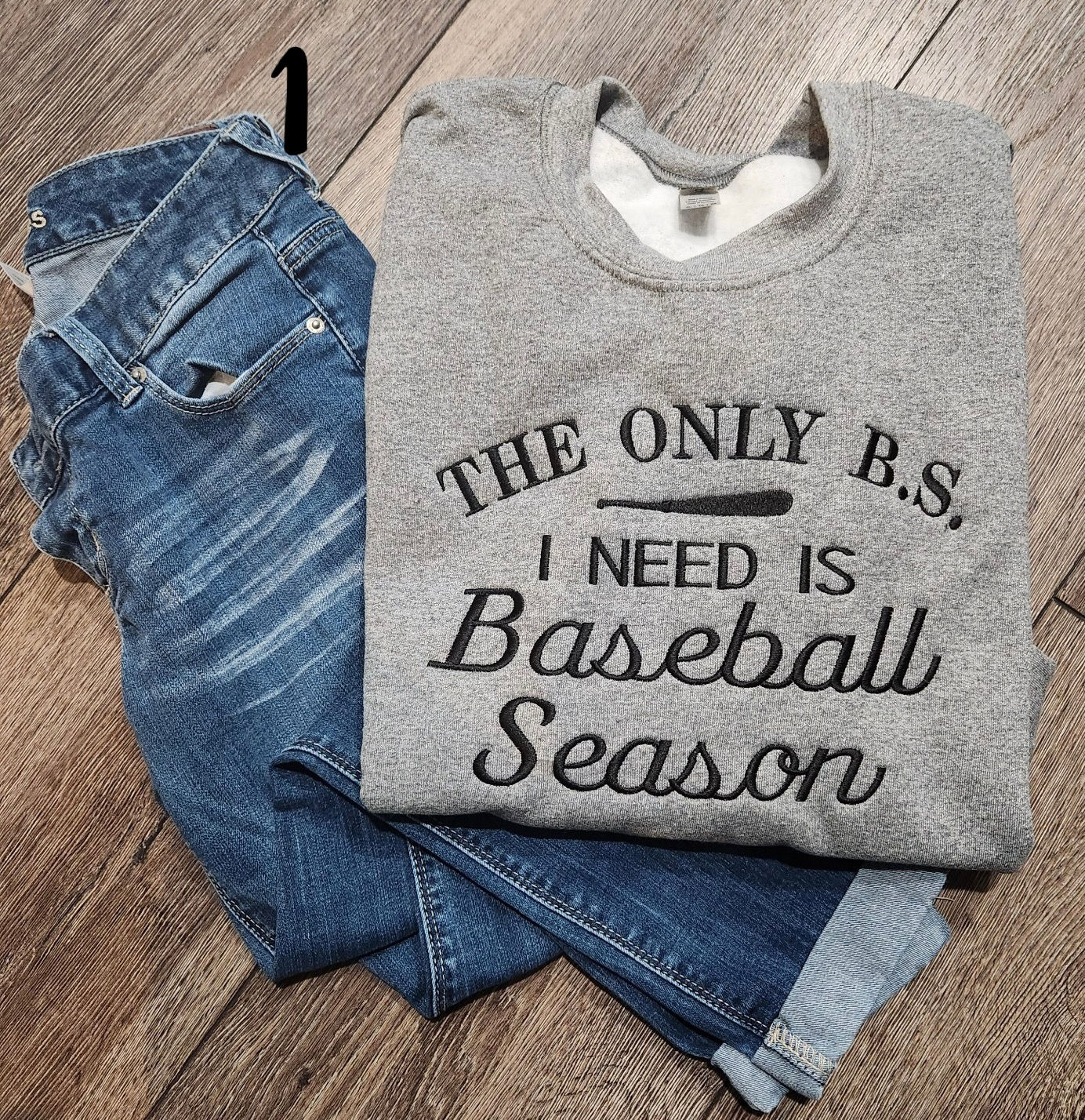 Baseball Season Crewneck Sweatshirt 