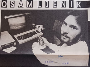 Velimir Srića slika iz Starta u osamdesetima uz commodorac