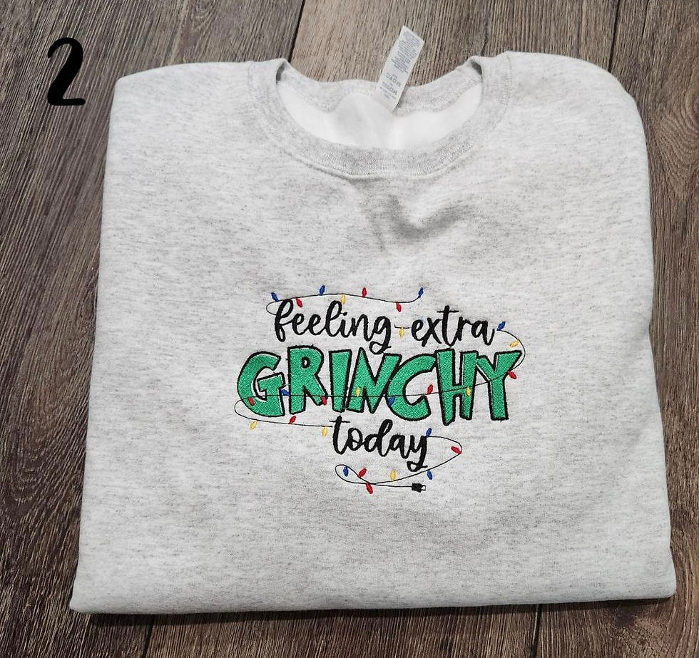 Thumbnail: Grinch Face Crewneck Sweatshirt 