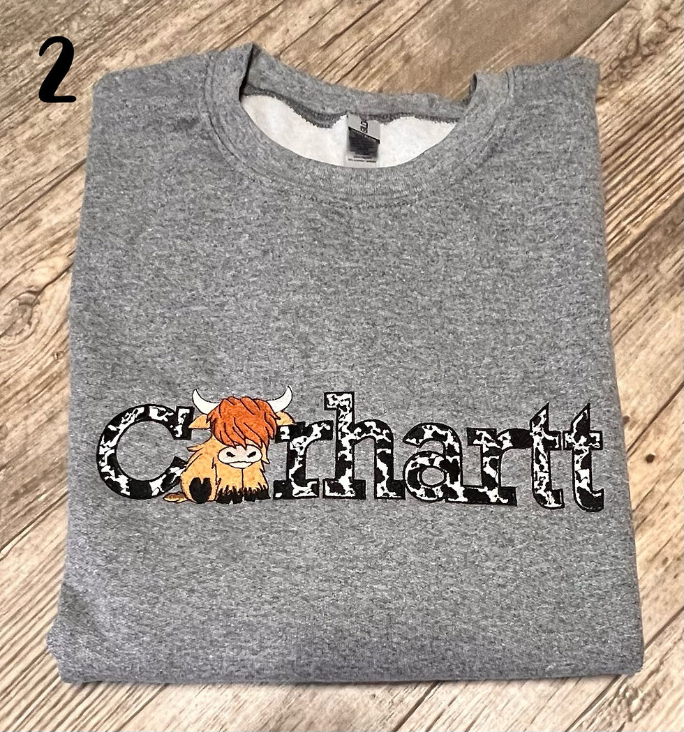 Thumbnail: West Highlander Cow Crewneck Sweatshirt (youth)