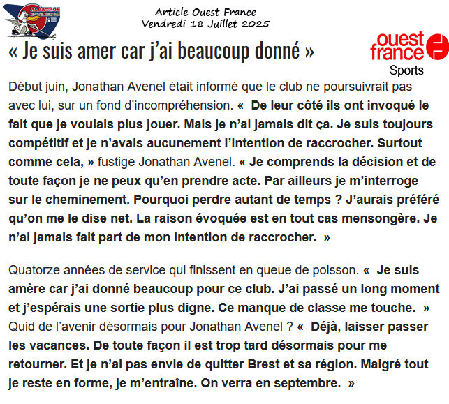 Ouest France 18 07 2025