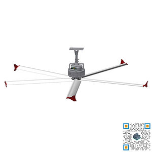 Ventilador Industrial HVLS - THVLS524 | Tornado-Series | ConstruCastillo