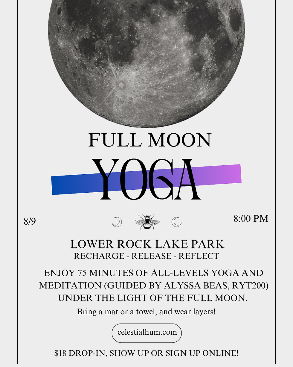 🌙Full Moon Flow - Aug RESCHEDULE