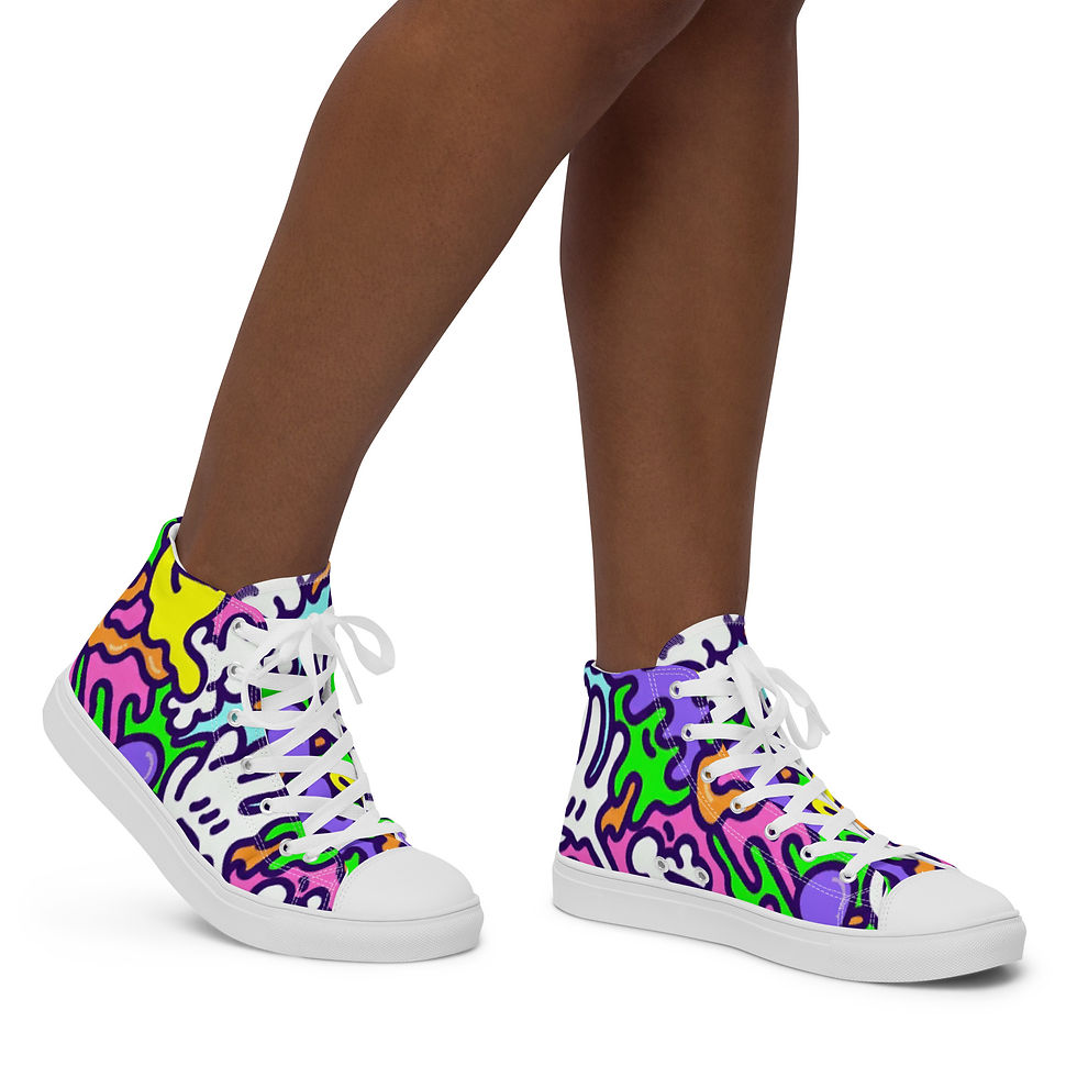 Thumbnail: Women’s high top canvas shoes