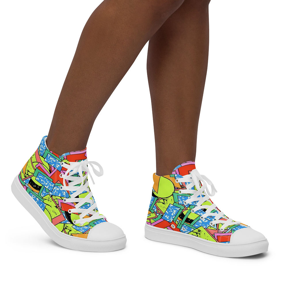 Thumbnail: Women’s high top canvas shoes
