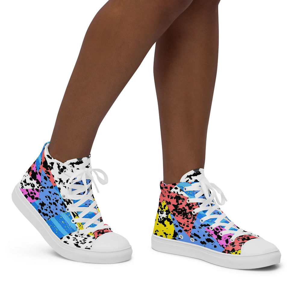 Thumbnail: Women’s high top canvas shoes