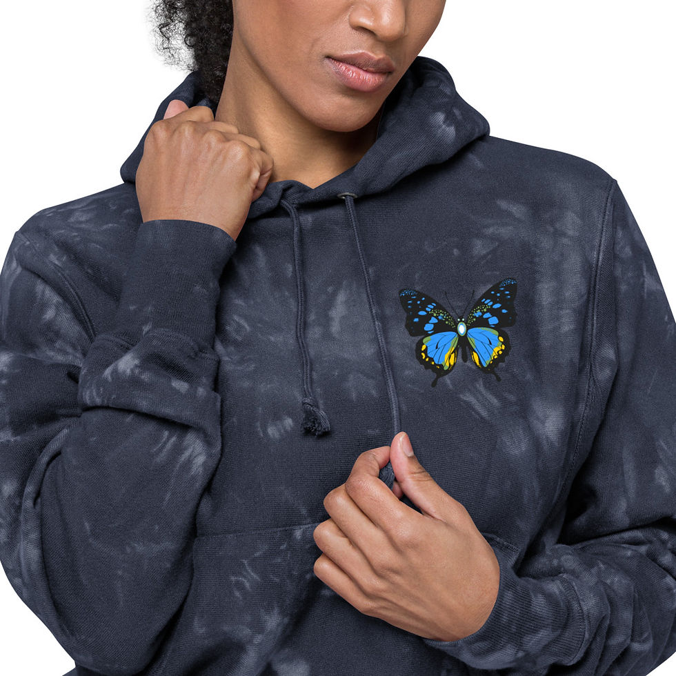 Thumbnail: Unisex Champion tie-dye hoodie
