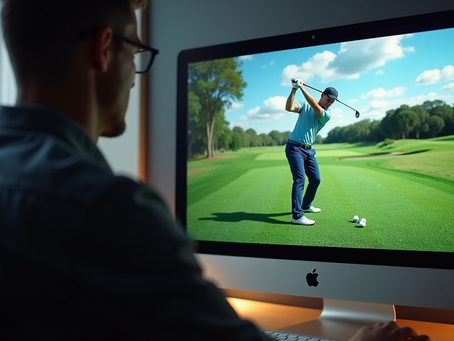 Looking at golf swing 