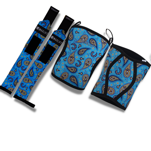 ASTRO BLUE KNEE SLEEVES BUNDLE Maxlift Australia