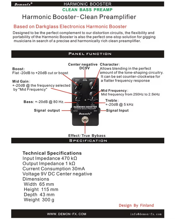 Demonfx HARMONIC BOOSTER | Demonfx JP