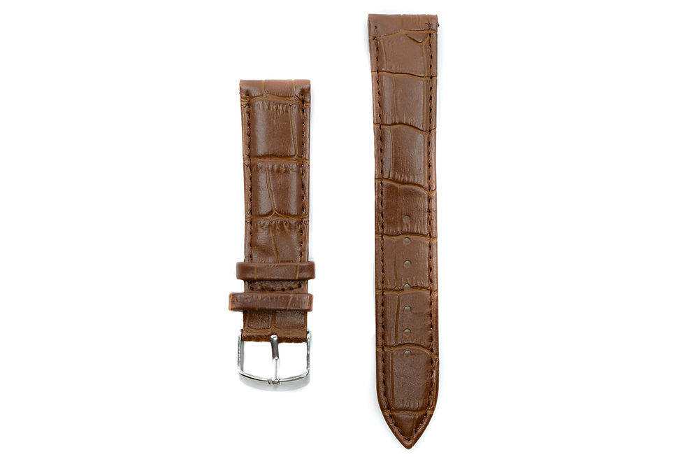 Classic brown leather strap