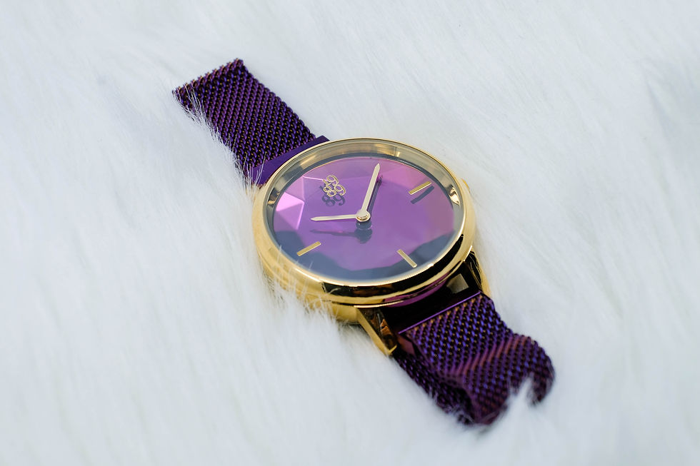 Thumbnail: Paris Mulberry Purple minimalist fashion watch