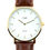 Thumbnail: Lincoln - Gold - Brown leather