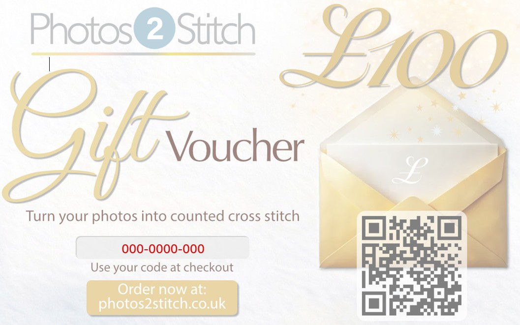 £100 Photos2Stitch Gift Voucher - Instant Download