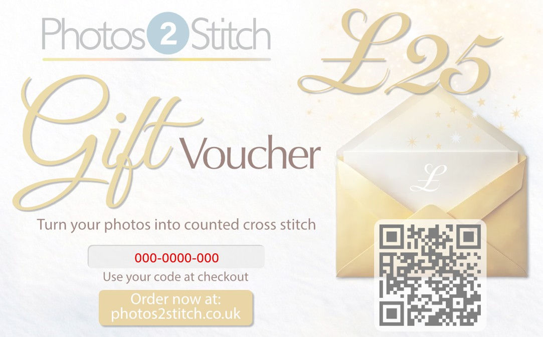 £25 Photos2Stitch Gift Voucher - Instant Download