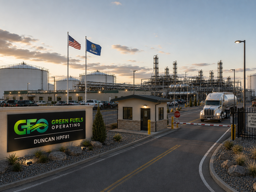 Journal Record: Oklahoma's First Near-Net-Zero Oil Refinery Under Construction in Duncan